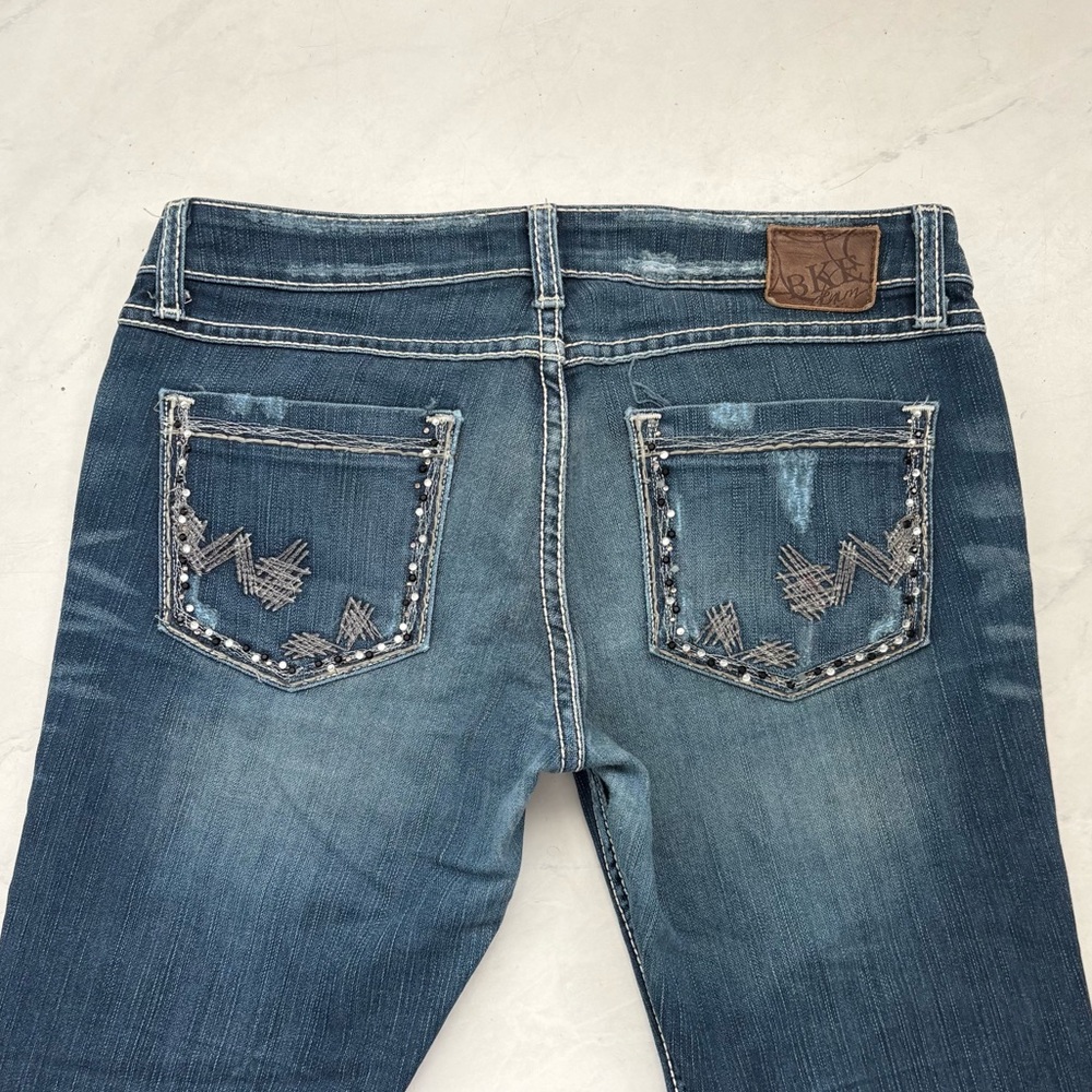 BKE Stella Boot Size 29 Dark Wash Bootcut Jeans Western Country Cowgirl Barn - Picture 4 of 8
